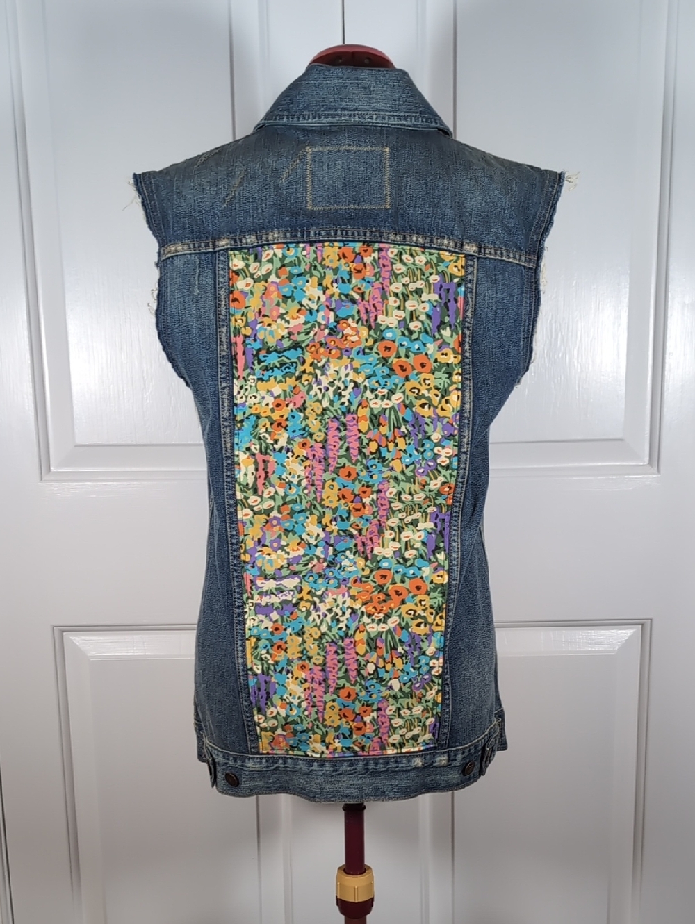 Levi's x Liberty London Floral Denim Vest Vintage Aesthetic Cottagecore Trucker